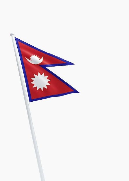 Vlag Nepal - 100 x 80 cm (passend bij vlagformaat 100 x 150 cm) Spun-Poly